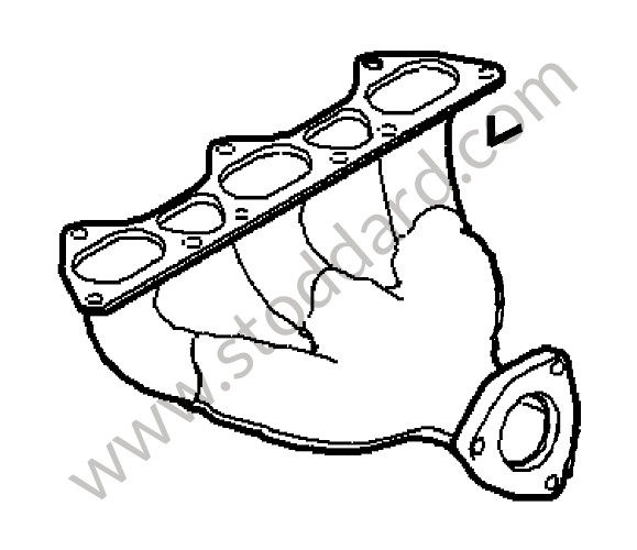 99611110276 - EXHAUST MANIFOLD for Porsche 997 Turbo 10-13 &bull; 2011 &bull; 997 Gt2 Rs &bull; Coupe &bull; Manual Gearbox, 6 Speed