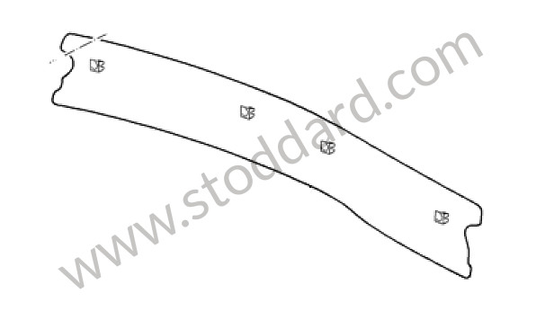 99655508108T10 - LINING for Porsche 997 05-08 &bull; 2007 &bull; 997 C4 &bull; Targa &bull; Automatic Gearbox