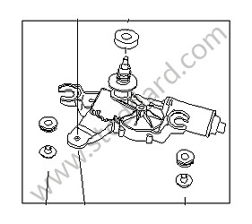 WIPER MOTOR REAR (99662809001)