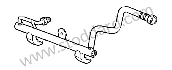 99711030791 - FUEL COLLECTION PIPE for Porsche 997 Gt3 / Gt3-2 &bull; 2009 &bull; 997 Gt3 3.6 &bull; Coupe &bull; Manual Gearbox, 6 Speed