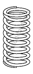 COIL SPRING Up to serial number 99ZS7 90741 (99733353191504)