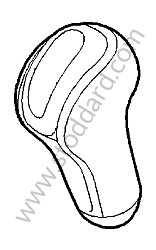 SELECTOR KNOB carbon / carbon (A35) / OPTION: CARBON PACKAGE (Option code: I803) (99742606913A35)