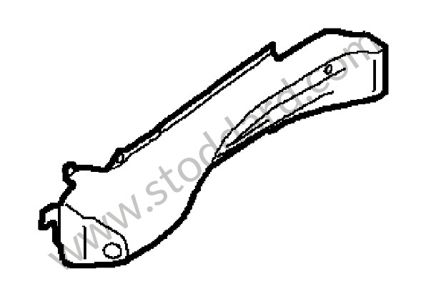99750270800GRV - REINFORCEMENT for Porsche 997 09-12 &bull; 2010 &bull; 997 C4S &bull; Targa &bull; Manual Gearbox, 6 Speed