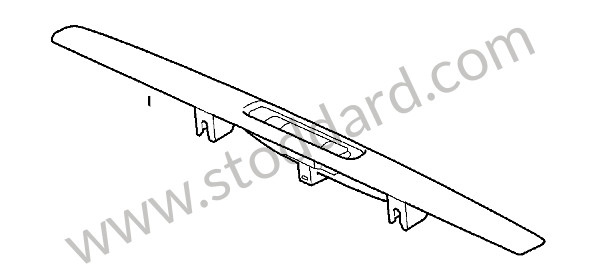 997551982025X6 - LINING for Porsche 997 05-08 &bull; 2007 &bull; 997 C4 &bull; Targa &bull; Manual Gearbox, 6 Speed
