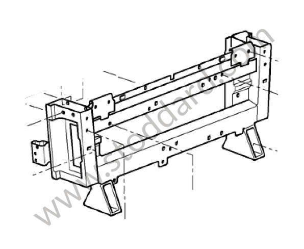 99758091100 - AUXILIARY SUPPORT for Porsche 997 09-12 &bull; 2009 &bull; 997 C4 &bull; Cabrio &bull; Manual Gearbox, 6 Speed