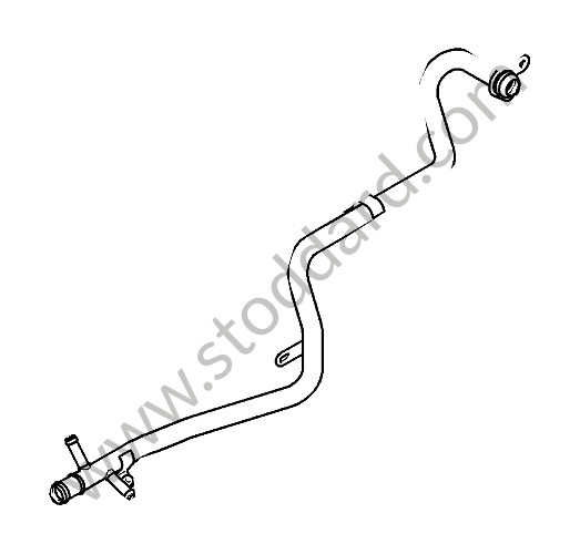 94810602252 - COOLING WATER TUBE for Porsche Cayenne 957 07-10 &bull; 2010 &bull; Turbo E81 &bull; Automatic Gearbox