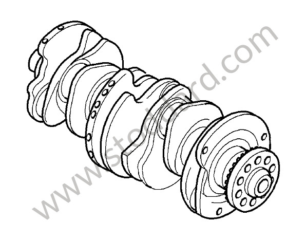 95510201100 - CRANKSHAFT for Porsche Cayenne 957 07-10 &bull; 2007 &bull; Cayenne V6 &bull; Automatic Gearbox