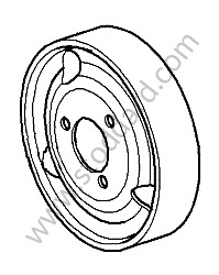 PULLEY From engine number M638 08943, Up to engine number 63A 03026 (95510609100)
