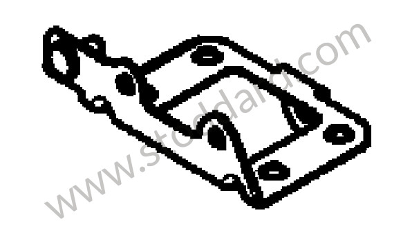 95510647030 - SUPPORT for Porsche Cayenne 957 07-10 &bull; 2007 &bull; Cayenne V6 &bull; Automatic Gearbox