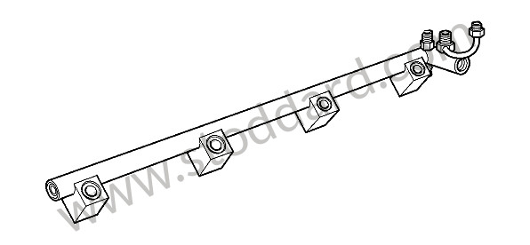 95511011500 - FUEL COLLECTION PIPE for Porsche Cayenne 957 07-10 &bull; 2010 &bull; Cayenne V6 &bull; Automatic Gearbox