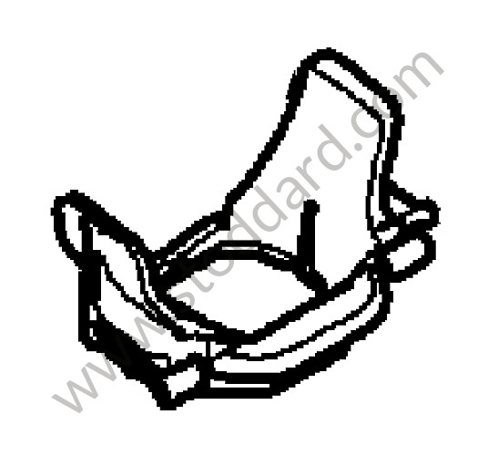 95511026300 - SUPPORT for Porsche Cayenne 957 07-10 &bull; 2009 &bull; Turbo E81 &bull; Automatic Gearbox