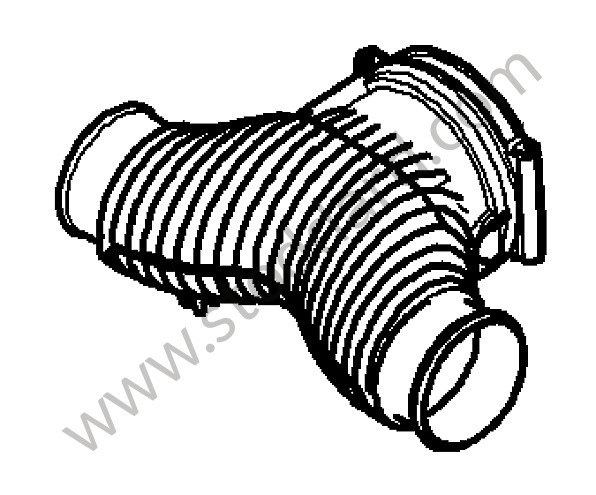 95511064650 - PRESSURE PIPE for Porsche Cayenne 957 07-10 &bull; 2007 &bull; Cayenne Turbo &bull; Automatic Gearbox