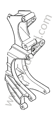 95514715110 - BRACKET for Porsche Cayenne 957 07-10 &bull; 2007 &bull; Cayenne V6 &bull; Automatic Gearbox