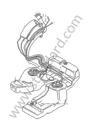 95520107527 - FUEL TANK for Porsche Cayenne 955 03-06 &bull; 2003 &bull; Cayenne S V8 &bull; Manual Gearbox, 6 Speed
