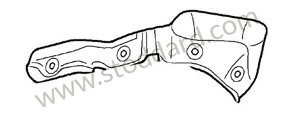 95520121010 - HEAT SHIELD for Porsche Cayenne 957 07-10 &bull; 2008 &bull; Turbo E81 &bull; Automatic Gearbox