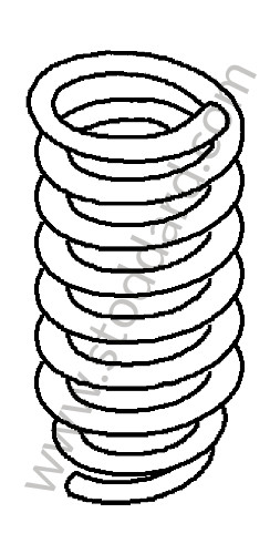 95533353111504 - COIL SPRING for Porsche Cayenne 957 07-10 &bull; 2008 &bull; Cayenne Gts &bull; Manual Gearbox, 6 Speed