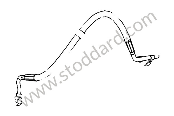 95534745140 - PRESSURE LINE for Porsche Cayenne 957 07-10 &bull; 2007 &bull; Cayenne V6 &bull; Automatic Gearbox