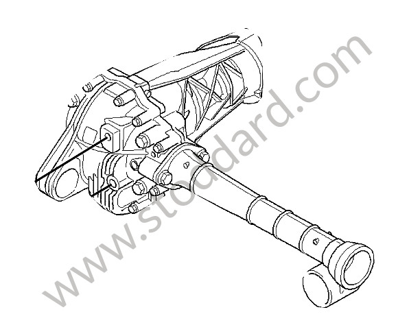 95534901052 - FRONT-AXLE FINAL DRIVE for Porsche Cayenne 957 07-10 &bull; 2009 &bull; Cayenne Turbo &bull; Automatic Gearbox