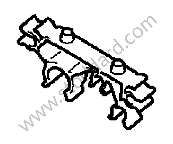95535554510 - SUPPORT for Porsche Cayenne 957 07-10 &bull; 2007 &bull; Cayenne Turbo &bull; Automatic Gearbox