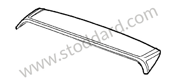 95551293905G2X - REAR SPOILER for Porsche Cayenne 957 07-10 &bull; 2007 &bull; Cayenne S V8 &bull; Automatic Gearbox