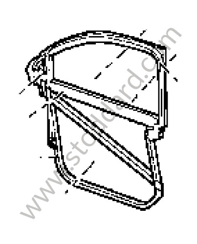95553135302 - DOOR FRAME for Porsche Cayenne 955 03-06 &bull; 2003 &bull; Cayenne V6 &bull; Manual Gearbox, 6 Speed