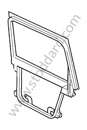 95553335306 - DOOR FRAME for Porsche Cayenne 957 07-10 &bull; 2009 &bull; Turbo E81 &bull; Automatic Gearbox