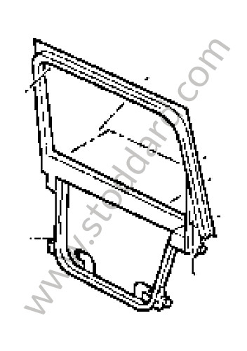 95553335307 - DOOR FRAME for Porsche Cayenne 955 03-06 &bull; 2004 &bull; Cayenne V6 &bull; Automatic Gearbox
