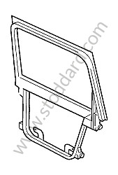 DOOR FRAME REAR RIGHT / OPTION: ROLLER BLIND REAR SIDE WINDOWS (Option code: I3Y4) (95553335406)
