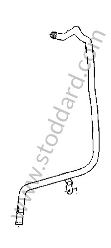 95557292603 - HOT AIR DUCT for Porsche Cayenne 955 03-06 &bull; 2006 &bull; Cayenne V6 &bull; Automatic Gearbox