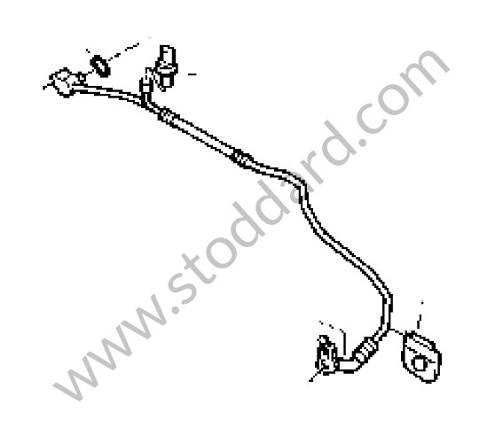 95557308002 - PRESSURE LINE for Porsche Cayenne 955 03-06 &bull; 2006 &bull; Cayenne V6 &bull; Manual Gearbox, 6 Speed