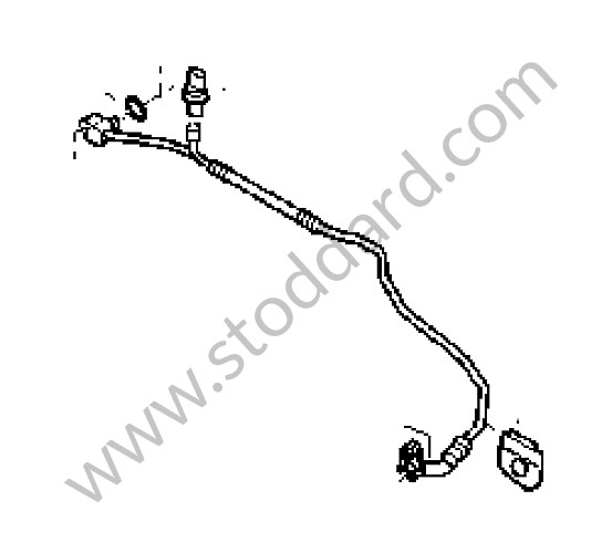 95557308002 - PRESSURE LINE for Porsche Cayenne 955 03-06 &bull; 2006 &bull; Cayenne S V8 &bull; Automatic Gearbox