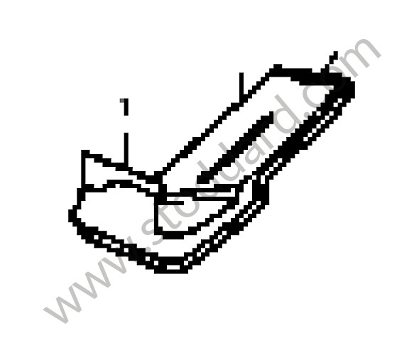 95557332201 - AIR DUCT for Porsche Cayenne 955 03-06 &bull; 2004 &bull; Cayenne S V8 &bull; Automatic Gearbox