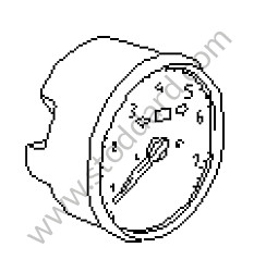 TACHOMETER Part exchange (Send us your old part to receive the new one) / Left-hand drive / OPTION: TANK OF  92 LITRES (Option code: M545), OPTION: ON-BOARD COMPUTER (Option code: M659) (964641314AX)
