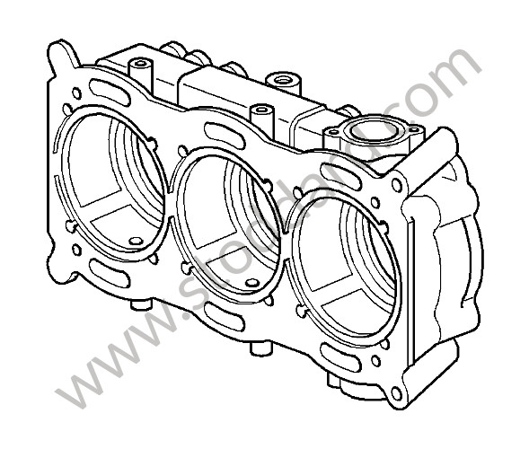99710131170 - HOUSING for Porsche 997 Gt3 / Gt3-2 &bull; 2011 &bull; 997 Gt3 Rs 4.0 &bull; Coupe &bull; Manual Gearbox, 6 Speed