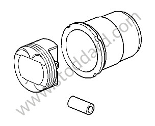 CYLINDER WITH PISTON 570 - 576 GRAMS (99710391671)