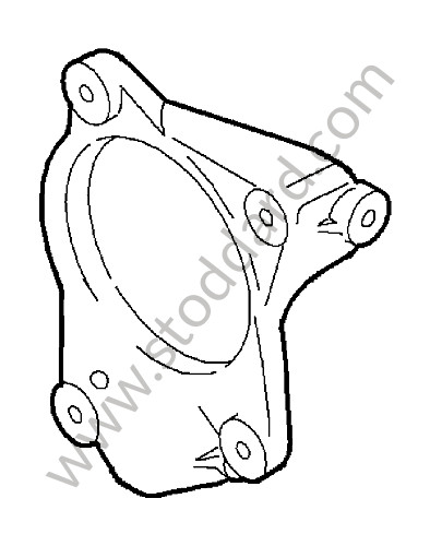 99711324090 - SUPPORT for Porsche 997 Gt3 / Gt3-2 &bull; 2011 &bull; 997 Gt3 Rs 3.8 &bull; Coupe &bull; Manual Gearbox, 6 Speed