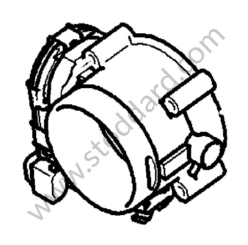 94860511600 - THROTTLE BODY for Porsche Cayenne 957 07-10 &bull; 2009 &bull; Turbo E81 &bull; Automatic Gearbox