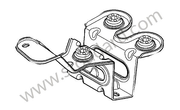 95535503301 - SUPPORT for Porsche Cayenne 957 07-10 &bull; 2008 &bull; Cayenne V6 &bull; Manual Gearbox, 6 Speed