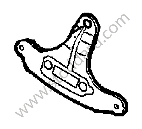 95553336102 - BRACKET for Porsche Cayenne 957 07-10 &bull; 2009 &bull; Turbo E81 &bull; Automatic Gearbox