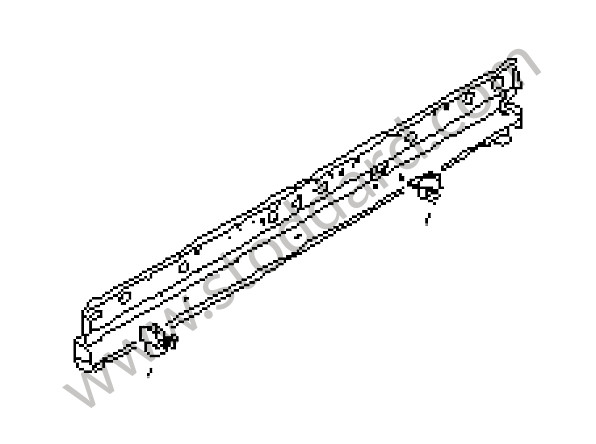 98750195801GRV - SIDE MEMBER for Porsche Boxster 987 05-08 &bull; 2007 &bull; Boxster S 3.4 &bull; Cabrio &bull; Automatic Gearbox