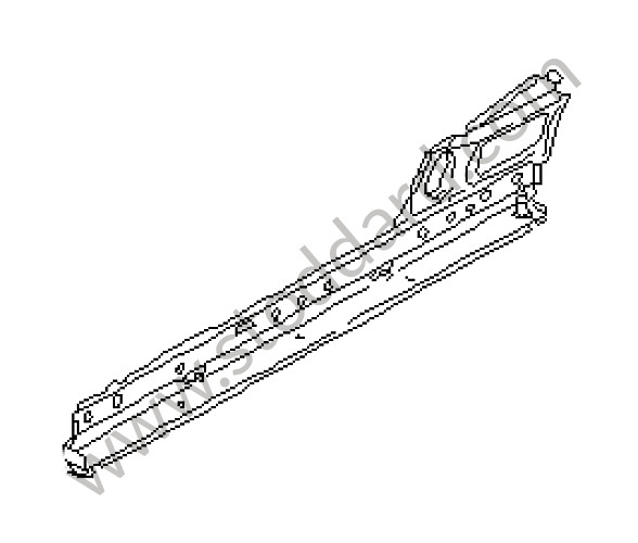 98750195801GRV - SIDE MEMBER for Porsche Boxster 986 97-04 &bull; 1999 &bull; Boxster 2.5 &bull; Cabrio &bull; Automatic Gearbox