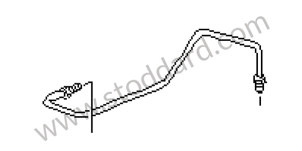 99635535747 - PRESSURE LINE for Porsche Boxster 986 97-04 &bull; 2003 &bull; Boxster 2.7 &bull; Cabrio &bull; Automatic Gearbox