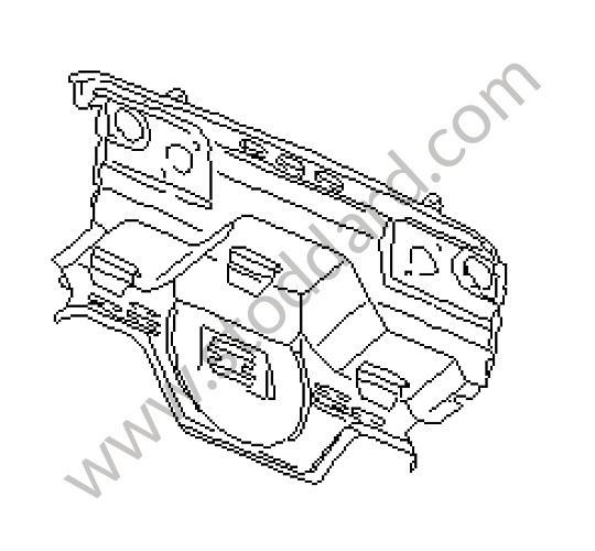 99650202106GRV - BULKHEAD for Porsche Boxster 986 97-04 &bull; 2000 &bull; Boxster S 3.2 &bull; Cabrio &bull; Automatic Gearbox