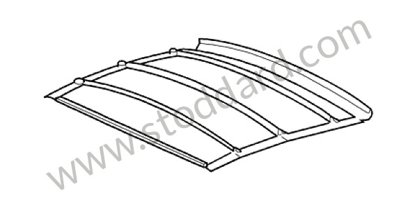 99656311101A21 - ROOFLINER for Porsche 997 Turbo 10-13 &bull; 2011 &bull; 997 Turbo S &bull; Cabrio &bull; Pdk Gearbox