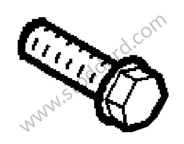 99730180400 - HEXAGON-HEAD BOLT for Porsche 997 09-12 &bull; 2009 &bull; 997 C2 &bull; Cabrio &bull; Manual Gearbox, 6 Speed
