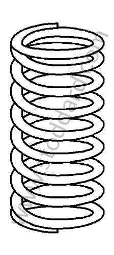 99734353193504 - COIL SPRING for Porsche 997 Turbo 07-09 &bull; 2008 &bull; 997 Gt2 &bull; Coupe &bull; Manual Gearbox, 6 Speed