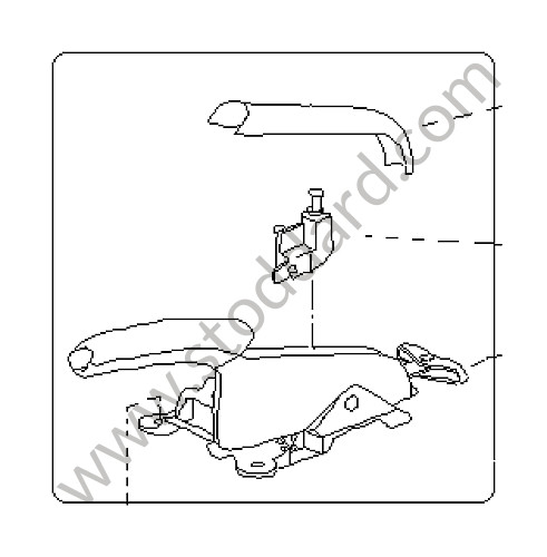 997424031704P1 - PARKING-BRAKE LEVER for Porsche Cayman 987C 06-08 &bull; 2006 &bull; Cayman S 3.4 &bull; Manual Gearbox, 6 Speed