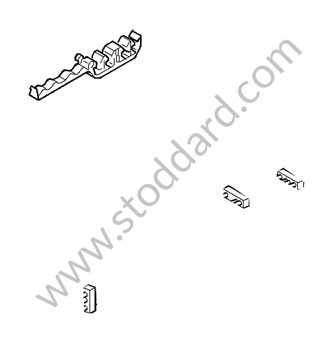 95520144902 - LINE BRACKET for Porsche Cayenne 957 07-10 &bull; 2008 &bull; Cayenne Gts &bull; Automatic Gearbox
