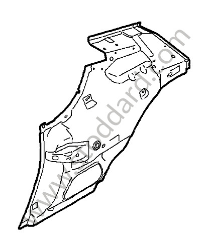 98750208301GRV - SIDE SECTION for Porsche Cayman 987C 09-12 &bull; 2012 &bull; Cayman 2.9 &bull; Pdk Gearbox