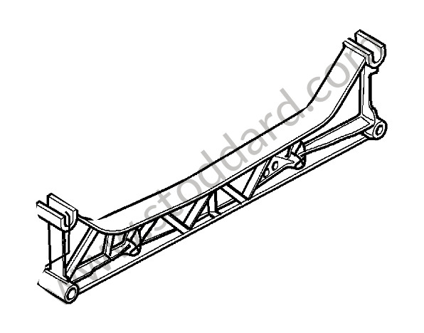 99733126122 - CROSS MEMBER for Porsche 997 Turbo 10-13 &bull; 2011 &bull; 997 Turbo S &bull; Cabrio &bull; Pdk Gearbox